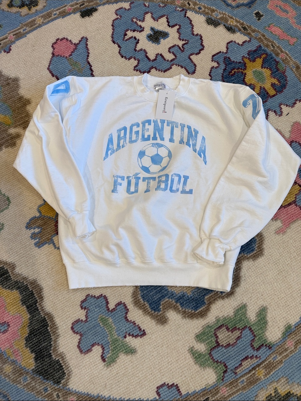 Firstport Argentina Futbol Crewneck Sweatshirt